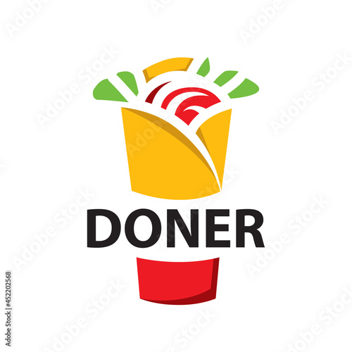 Vector logo of shawarma and doner kebab