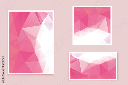 abstract textured polygonal background vector. Blurry triangle design. The pattern can be used for the background. 