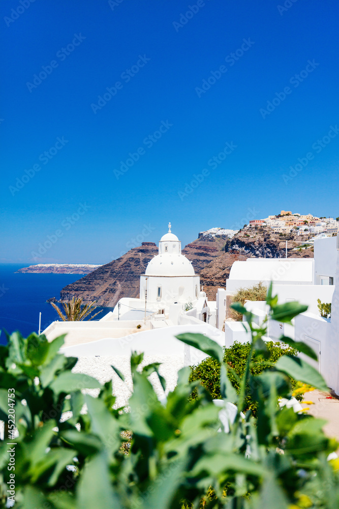 Fototapeta Breathtaking view of Santorini