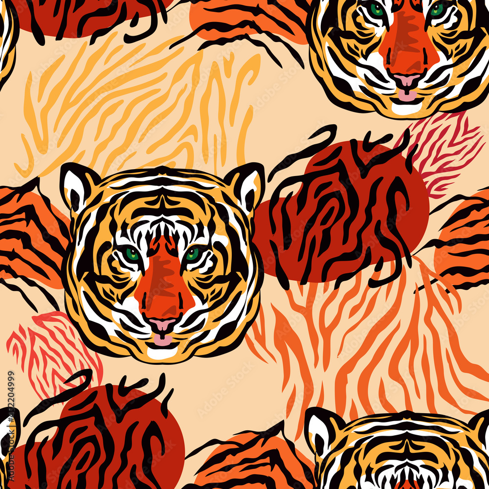 Fototapeta premium Tiger pattern 78