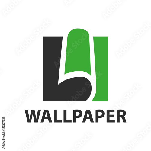 Vector logo of the designer wallpaper store