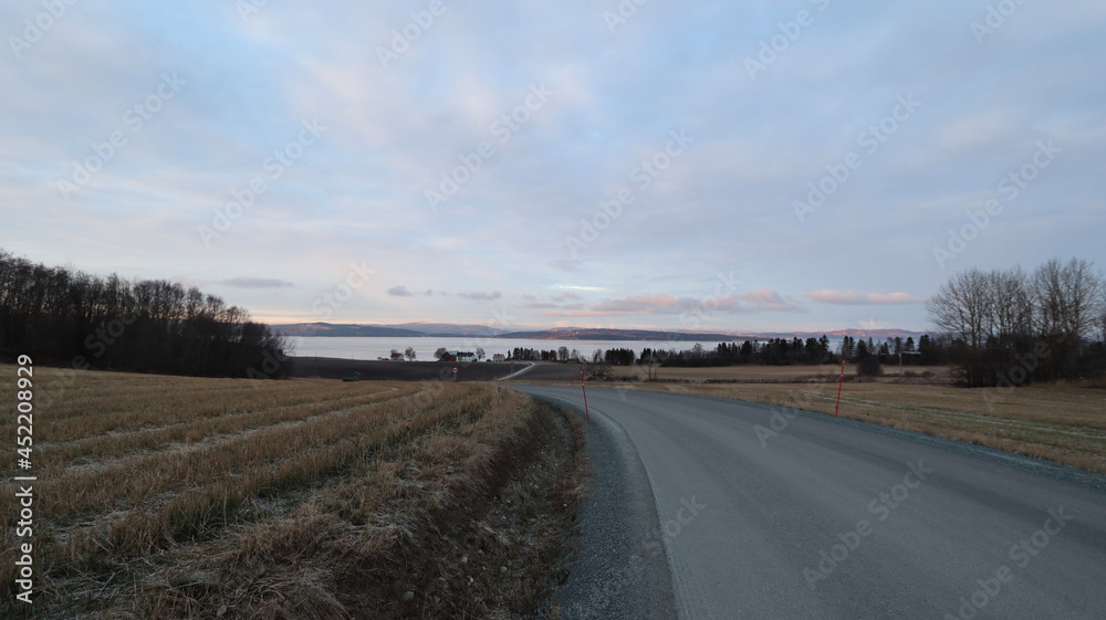 road in autumn