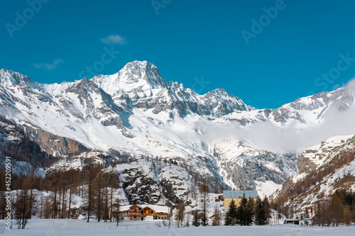 Snowy landscape in Pian della Mussa mountain, Piedmont, Italy © Stefano Zaccaria