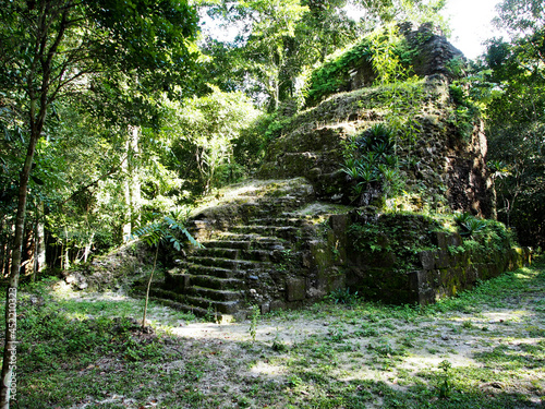 Mayan temple in El Mirador, Guatemala photo