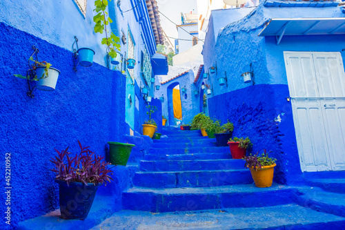 Blue stairs of Chefchaouen, morocco © Stefano Zaccaria
