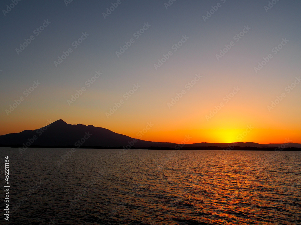 Sunset over Lake Nicaragua
