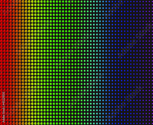 Colorful luxury background with 3D beads. Vector illustration.