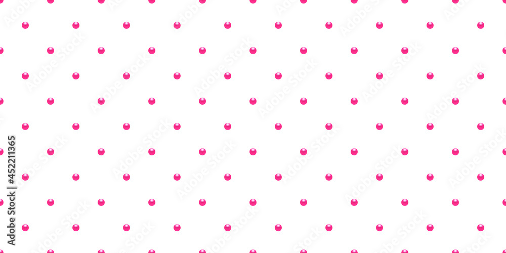 White luxury background with pink beads. vector illustration. 
