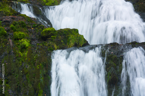 waterfall in the mountains