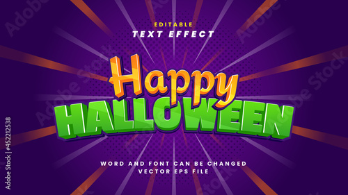 Happy halloween editable text effect