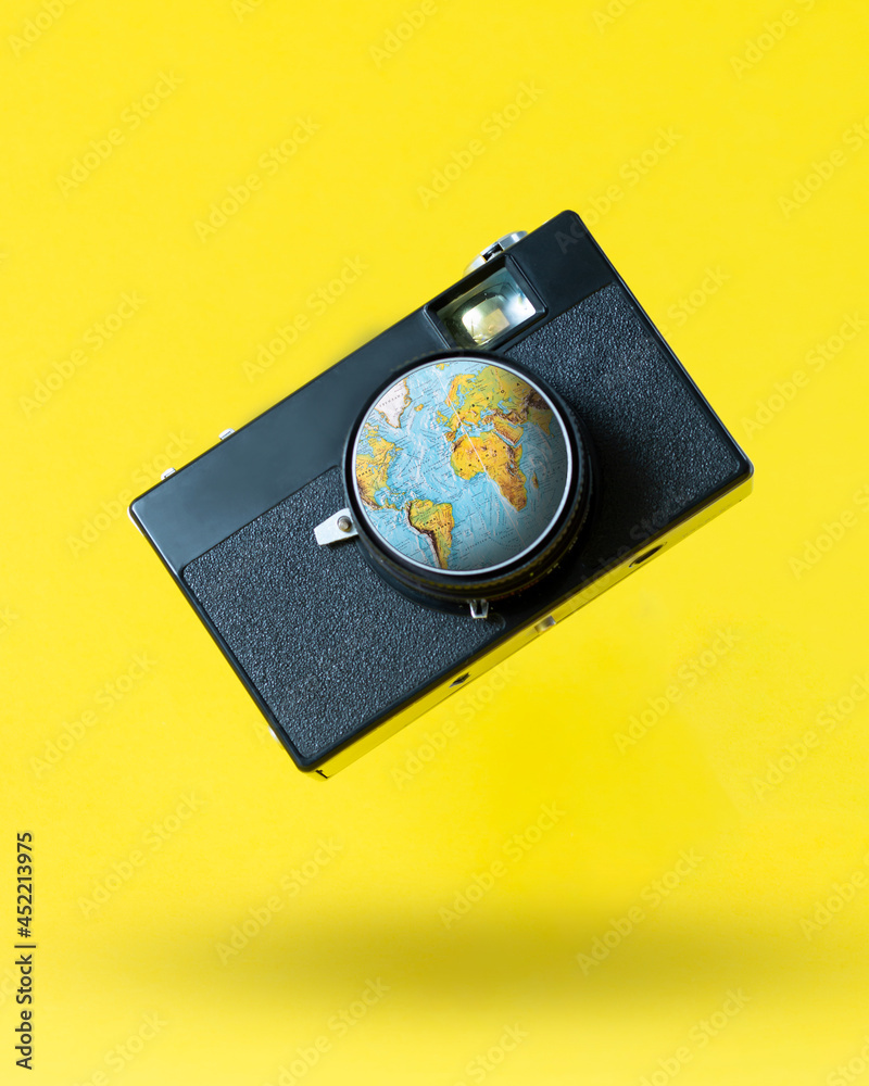 A camera that has the whole world in its shutter. A camera that has the whole world in its shutter.