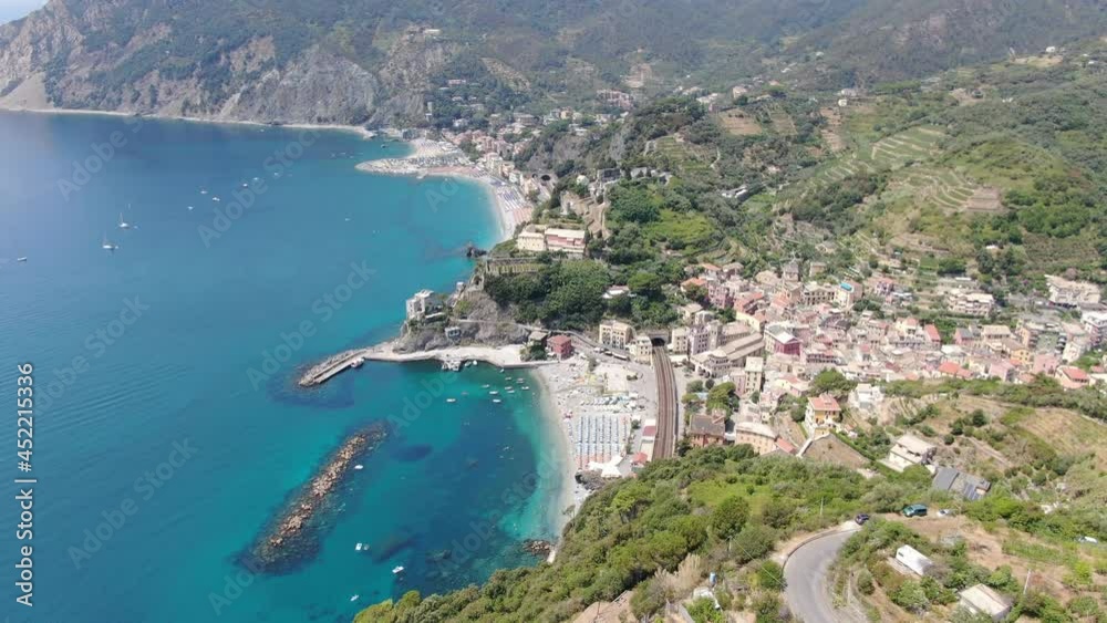 Aerial view of Monterosso al Mare town, Cinque Terre, Italy Aerial view of Monterosso al Mare town, Cinque Terre, Italy