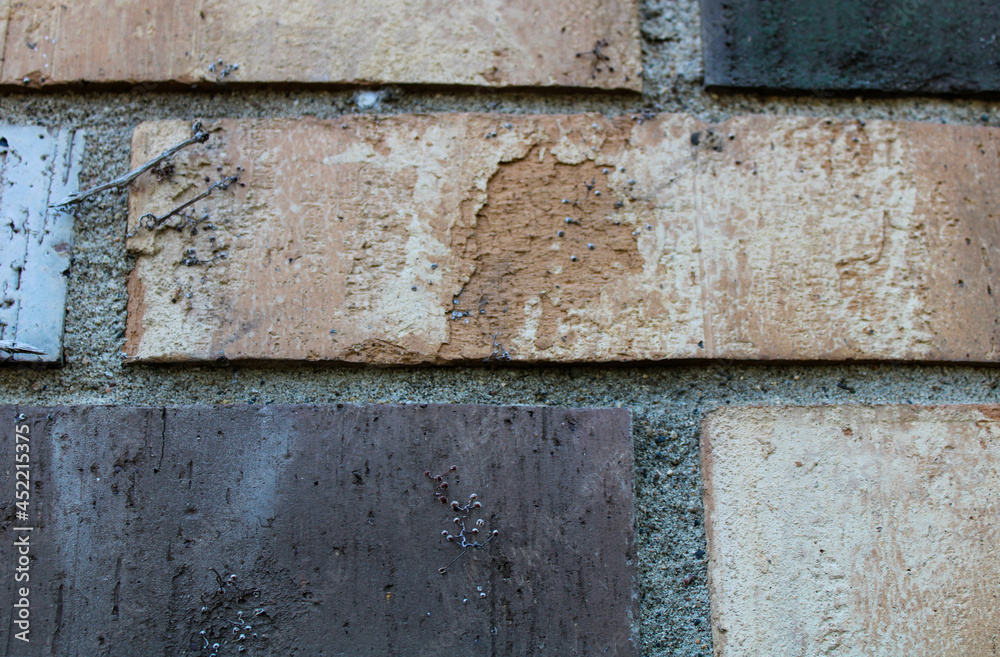 Naklejka premium Closeup Photo of Brick Wall
