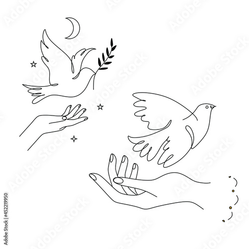 Pigeons of peace line