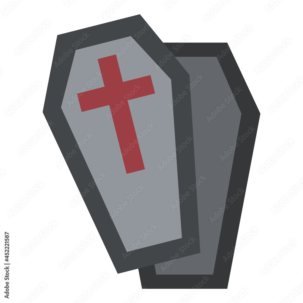 Obraz premium coffin flat icon