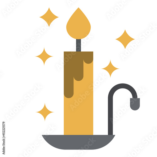 candle flat icon