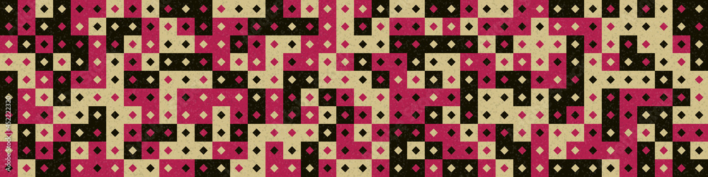 Abstract Geometric Pattern generative computational art illustration