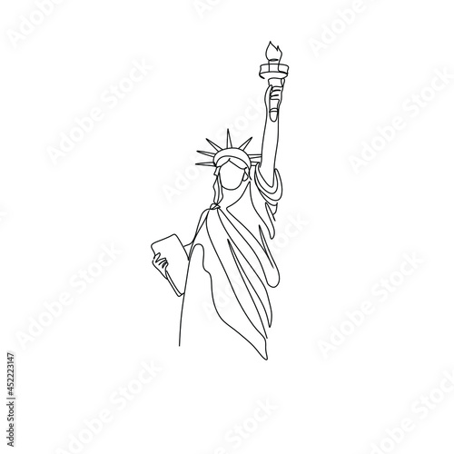 Statue of Liberty line