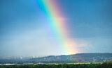 Rainbow over german city Bruehl 2