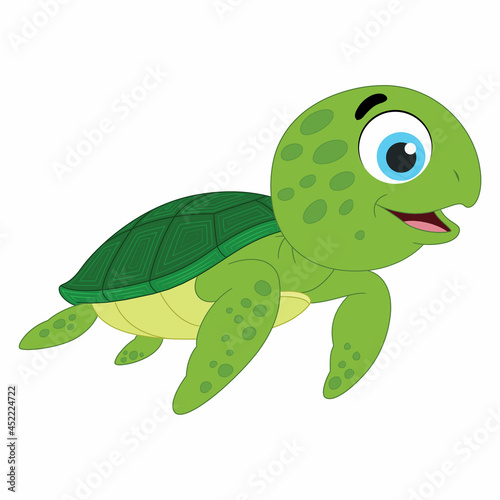 Cute sea turtle cartoon