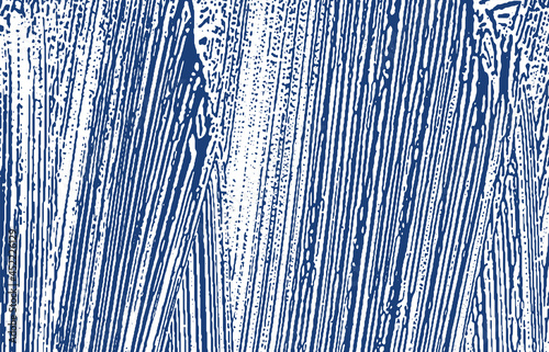 Grunge texture. Distress indigo rough trace. Ecsta