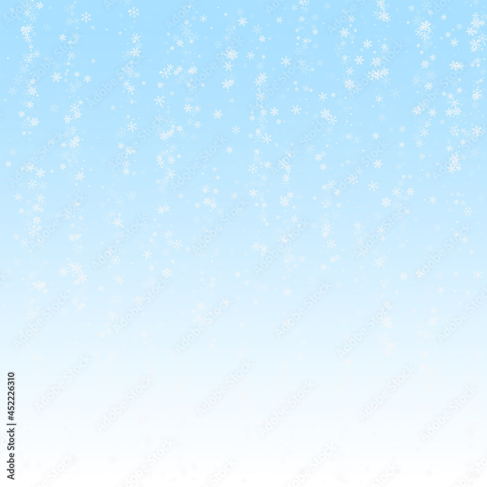 Beautiful snowfall Christmas background. Subtle fl Beautiful snowfall Christmas background. Subtle fl