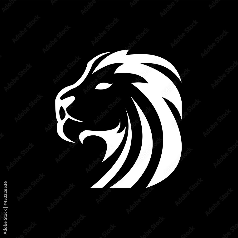 Lion logo design template. Lion's head logo. Vector illustration Lion logo design template. Lion's head logo. Vector illustration