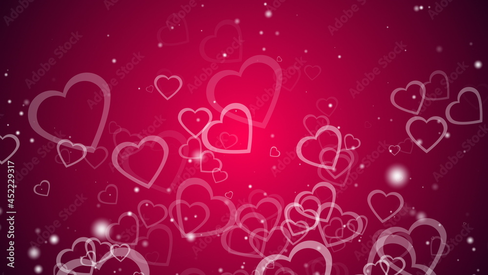 Abstract background with many hearts, 3d rendering computer generated backdrop for Valentine day Abstract background with many hearts, 3d rendering computer generated backdrop for Valentine day