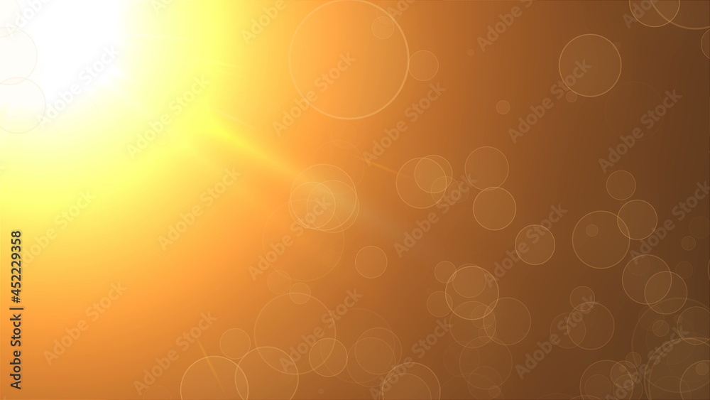 Refraction of light of warm sun - rays, sky and flying particles, modern abstract background, computer generated, 3d rendering Refraction of light of warm sun - rays, sky and flying particles, modern abstract background, computer generated, 3d rendering