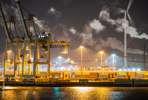 Hamburg Harbor by Night 5