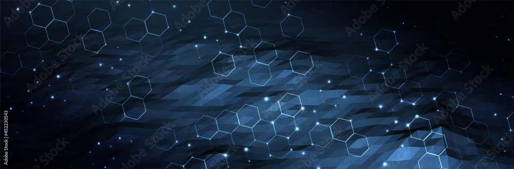 Futuristic Hexagon background. Blue Hexagonal pattern. Modern vector illustration Futuristic Hexagon background. Blue Hexagonal pattern. Modern vector illustration