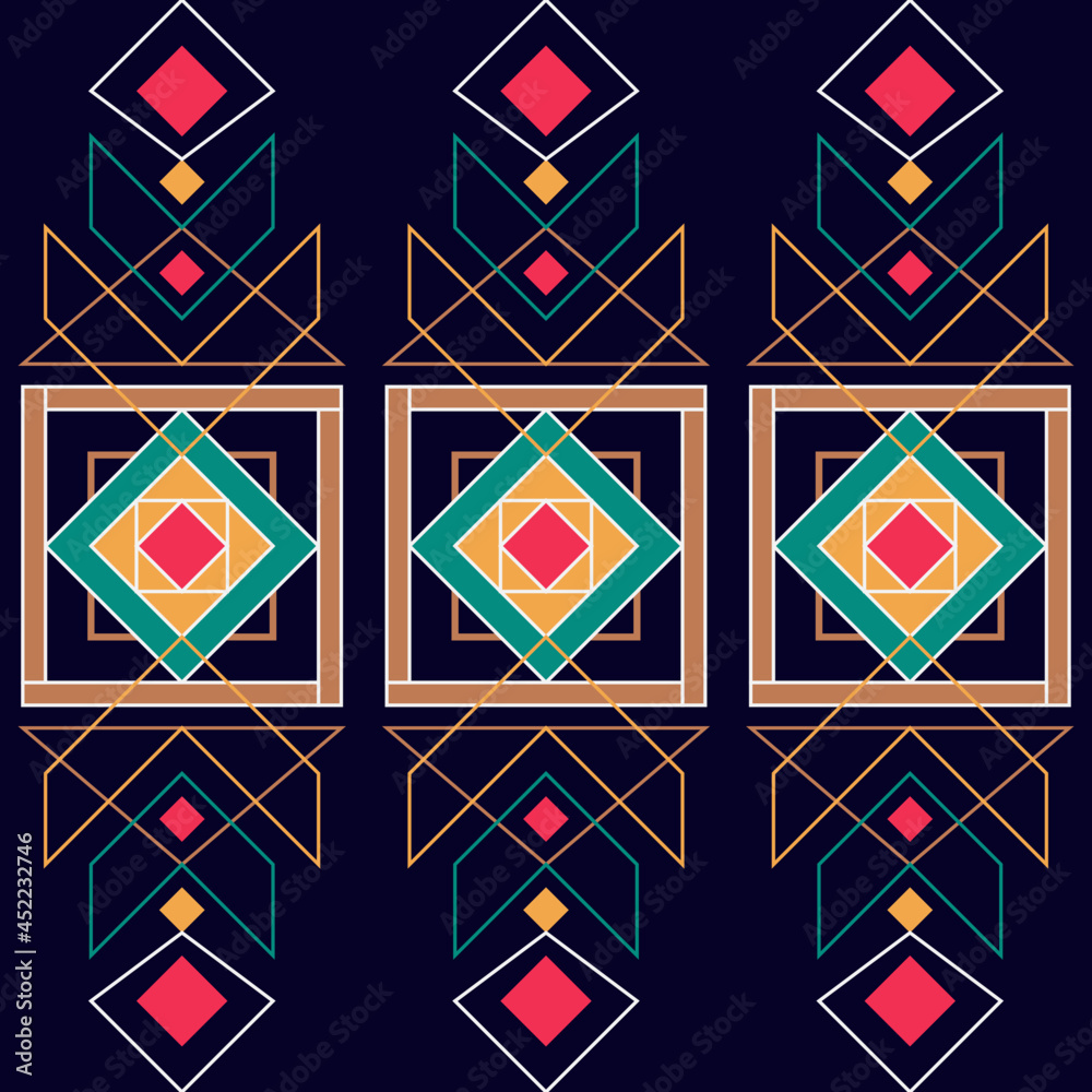 Pattern Name: "G6" The pattern is made up of geometric figures. Both ...