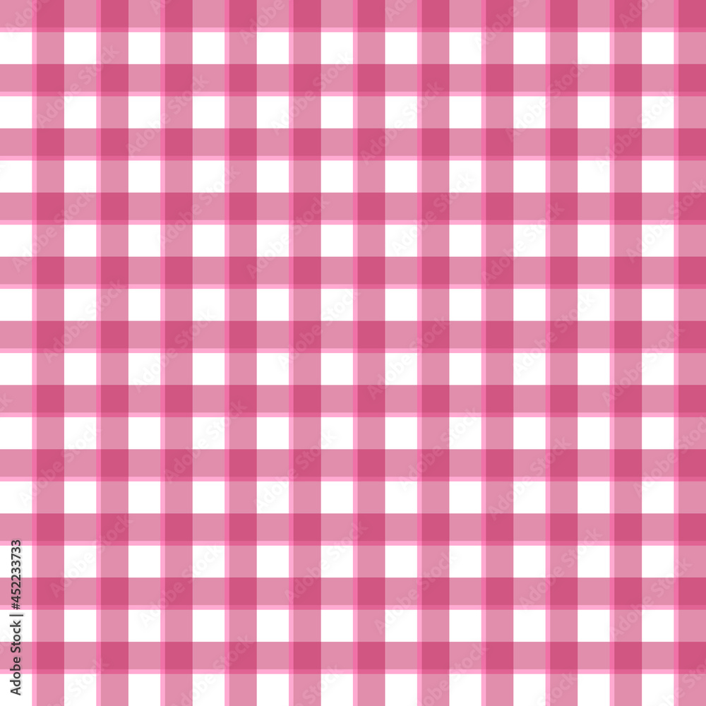 Gingham Check Pattern Background.Pink and White Abstract Seamless Wallpaper.Design for fabric,print,product,tiles,packaging,textile,wrapping,paper.Vector illustration Gingham Check Pattern Background.Pink and White Abstract Seamless Wallpaper.Design for fabric,print,product,tiles,packaging,textile,wrapping,paper.Vector illustration