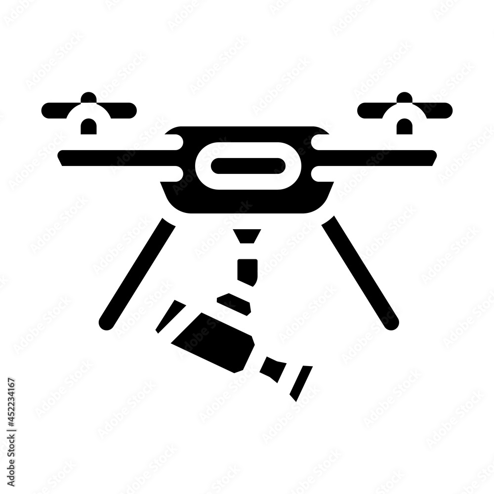 aerial video shooting drone glyph icon vector. aerial video shooting drone sign. isolated contour symbol black illustration aerial video shooting drone glyph icon vector. aerial video shooting drone sign. isolated contour symbol black illustration