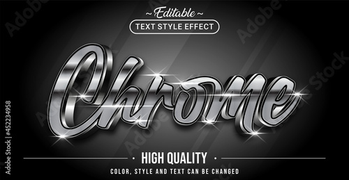Editable text style effect - Chrome text style theme.