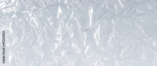 crumpled plastic foil texture background