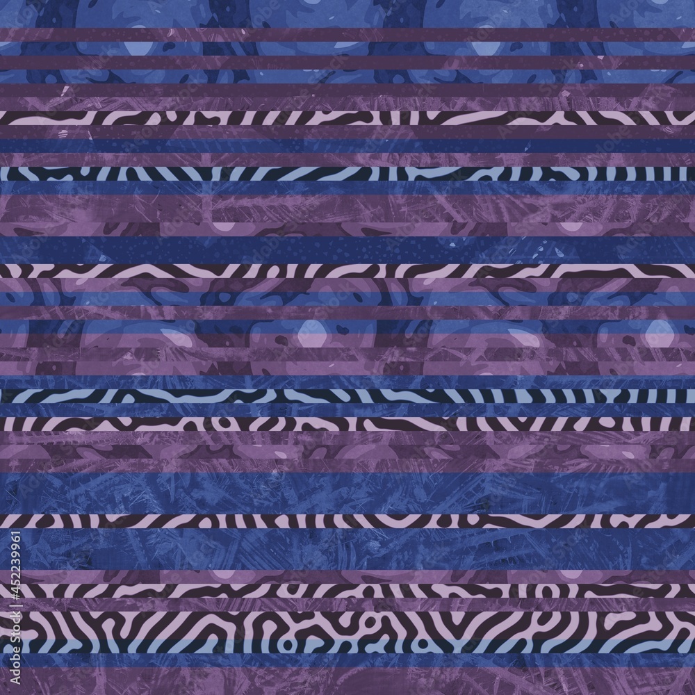 Seamless hip vogue random trendy stripe pattern print. High quality illustration. Detailed patterned strips of color. Luxury fashion or interior design print for surface design. Intricate posh style. Seamless hip vogue random trendy stripe pattern print. High quality illustration. Detailed patterned strips of color. Luxury fashion or interior design print for surface design. Intricate posh style.