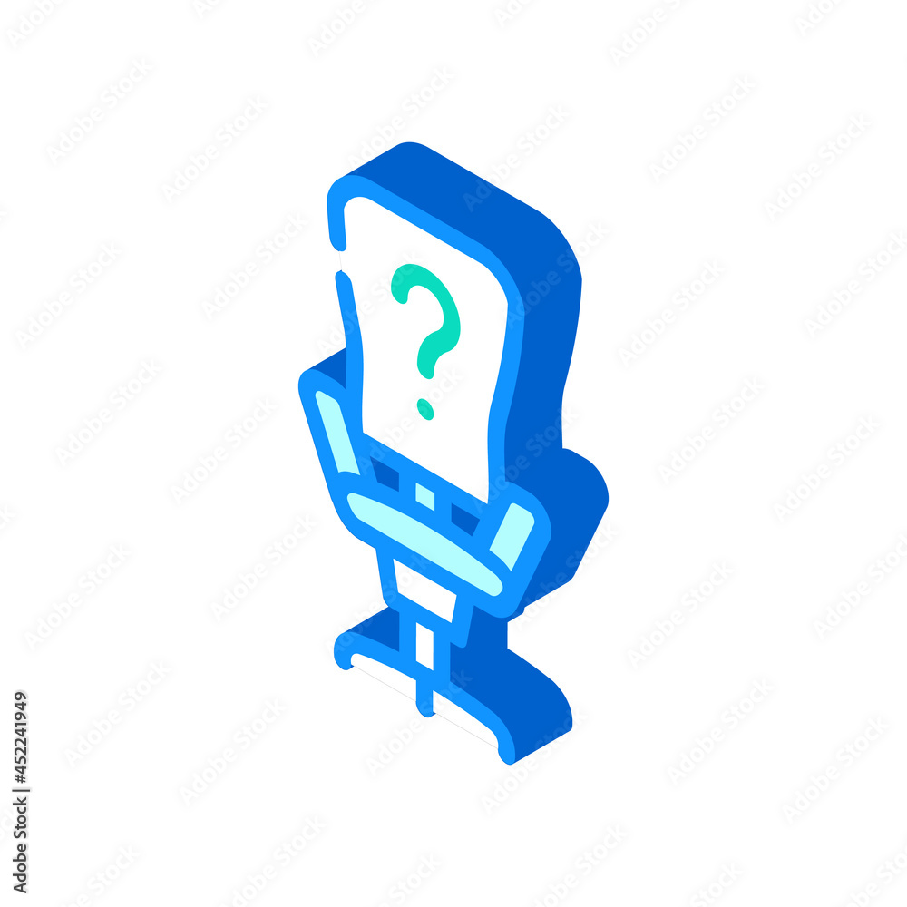 employee search isometric icon vector. employee search sign. isolated symbol illustration employee search isometric icon vector. employee search sign. isolated symbol illustration