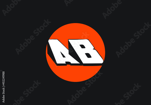 AB latter icon design for your business photo