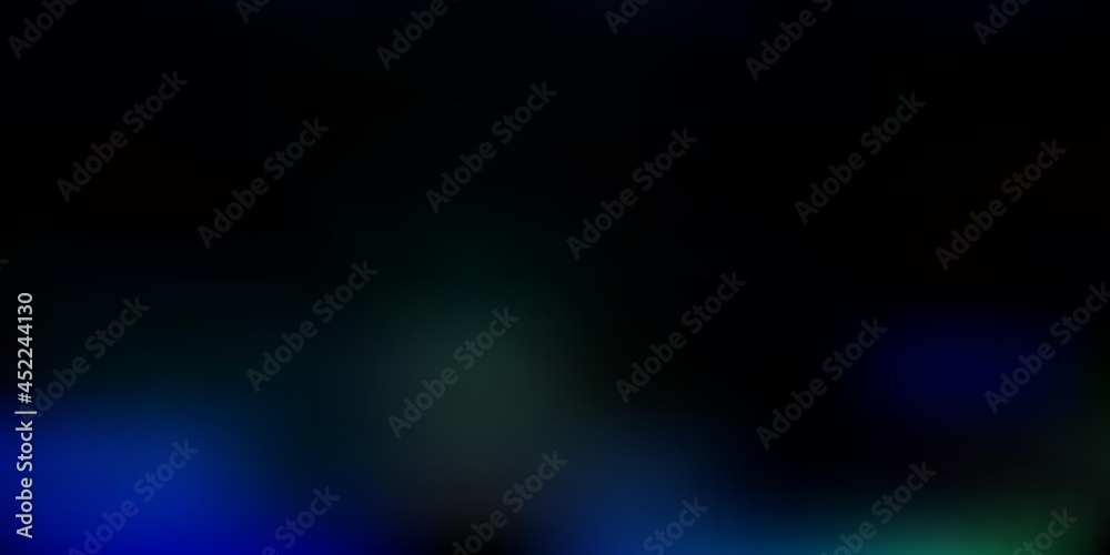 Dark blue, green vector abstract blur pattern. Dark blue, green vector abstract blur pattern.