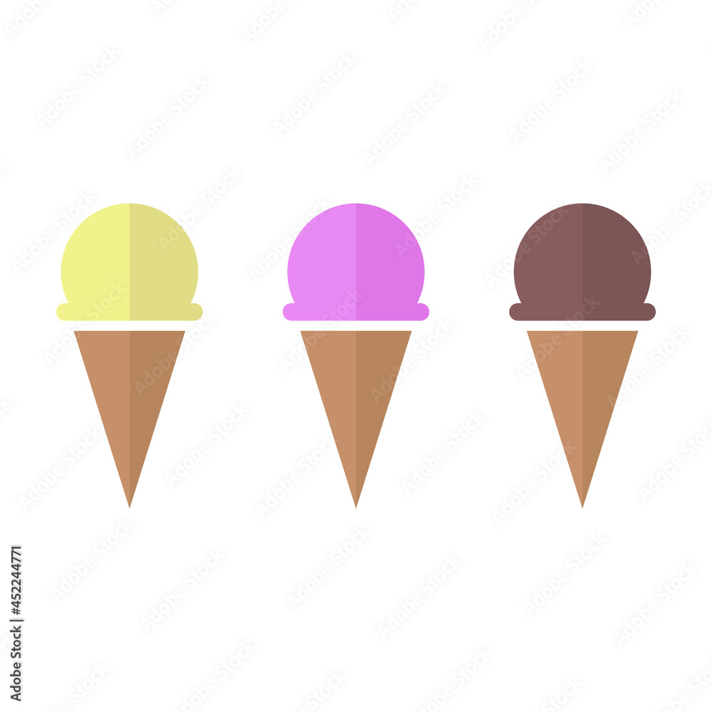 Ice cream flat icon