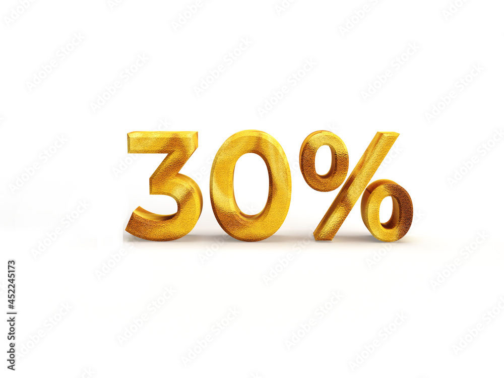 3d render wood effect text 30 percent off isolated on white background 3d render wood effect text 30 percent off isolated on white background