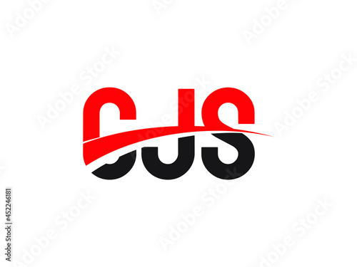 CJS Letter Initial Logo Design Vector Illustration