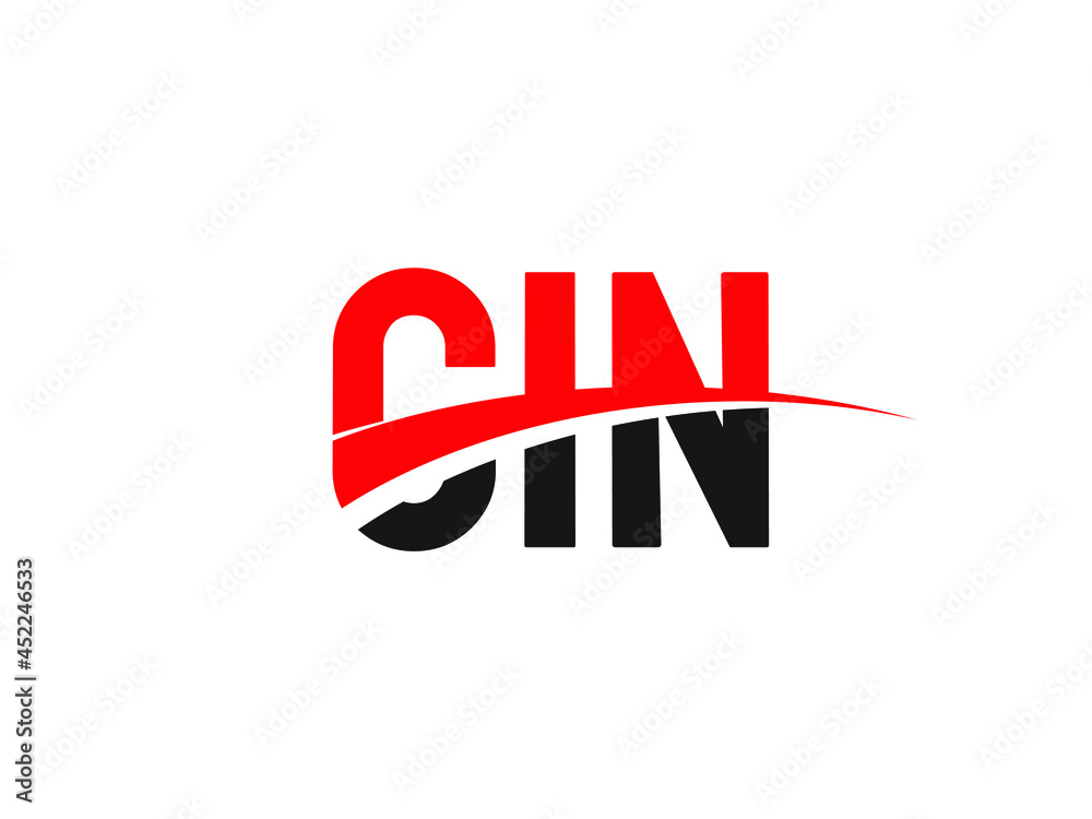 CIN Letter Initial Logo Design Vector Illustration