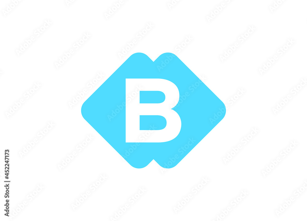 Initial Letter B Logo or Icon Design Vector Image Template Initial Letter B Logo or Icon Design Vector Image Template