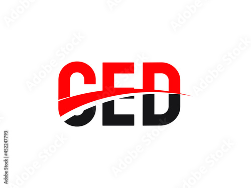 CED Letter Initial Logo Design Vector Illustration