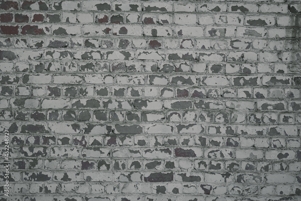 Obraz premium Grunge brick wall background. Background of old vintage brick wall.