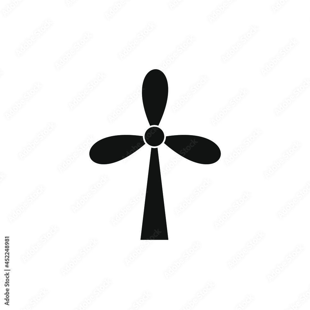 windmill icon vector image