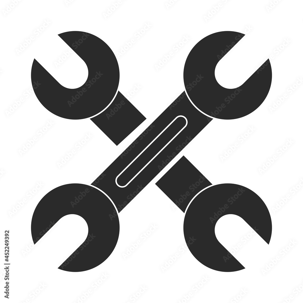 crossed wrench tools crossed wrench tools