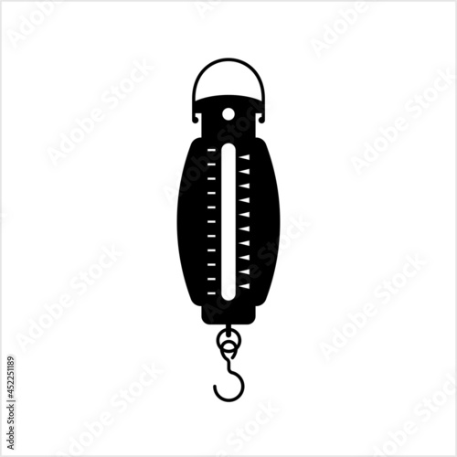 Portable Weighing Scale Icon, Weight Measuring Hanging Balance
